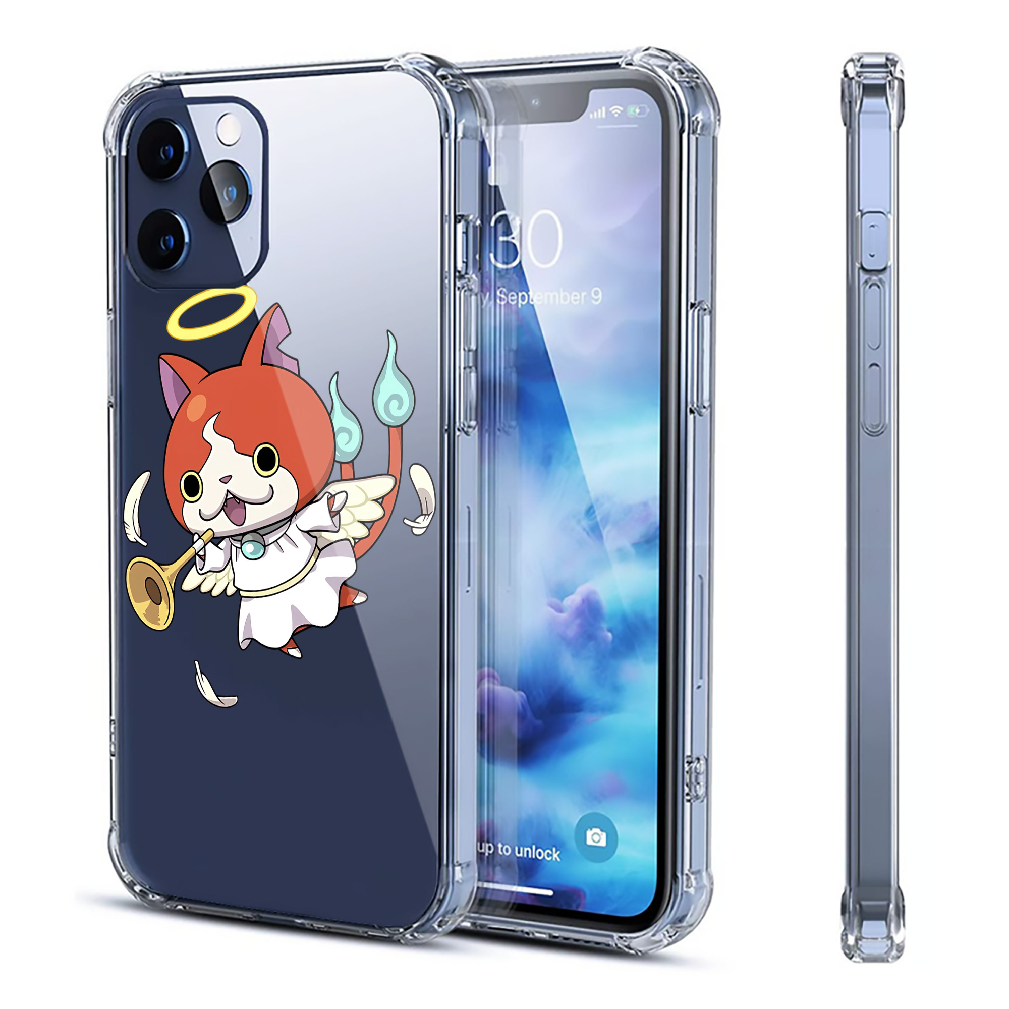 （画像用） 妖怪ウォッチ Yo-kai Watch 【iPhone 12シリーズ対応】透明スマホケース（クリアソフトケース）